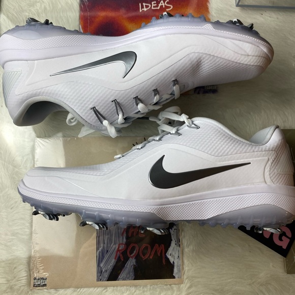 🆕 Nike	React Vapor 2 White Metallic Golf - Mens - Picture 6 of 13